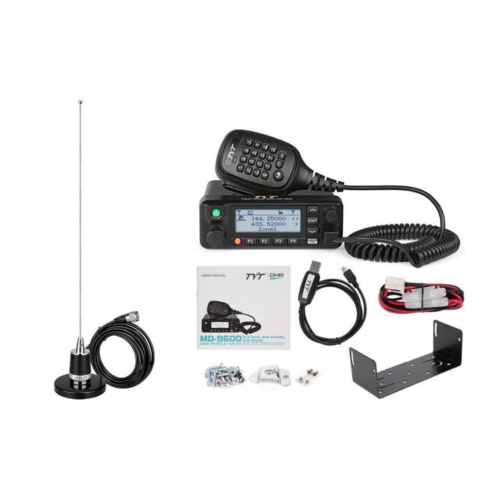 RT90 50W DMR Mobile Radio With MR200 Magnetic Antenna